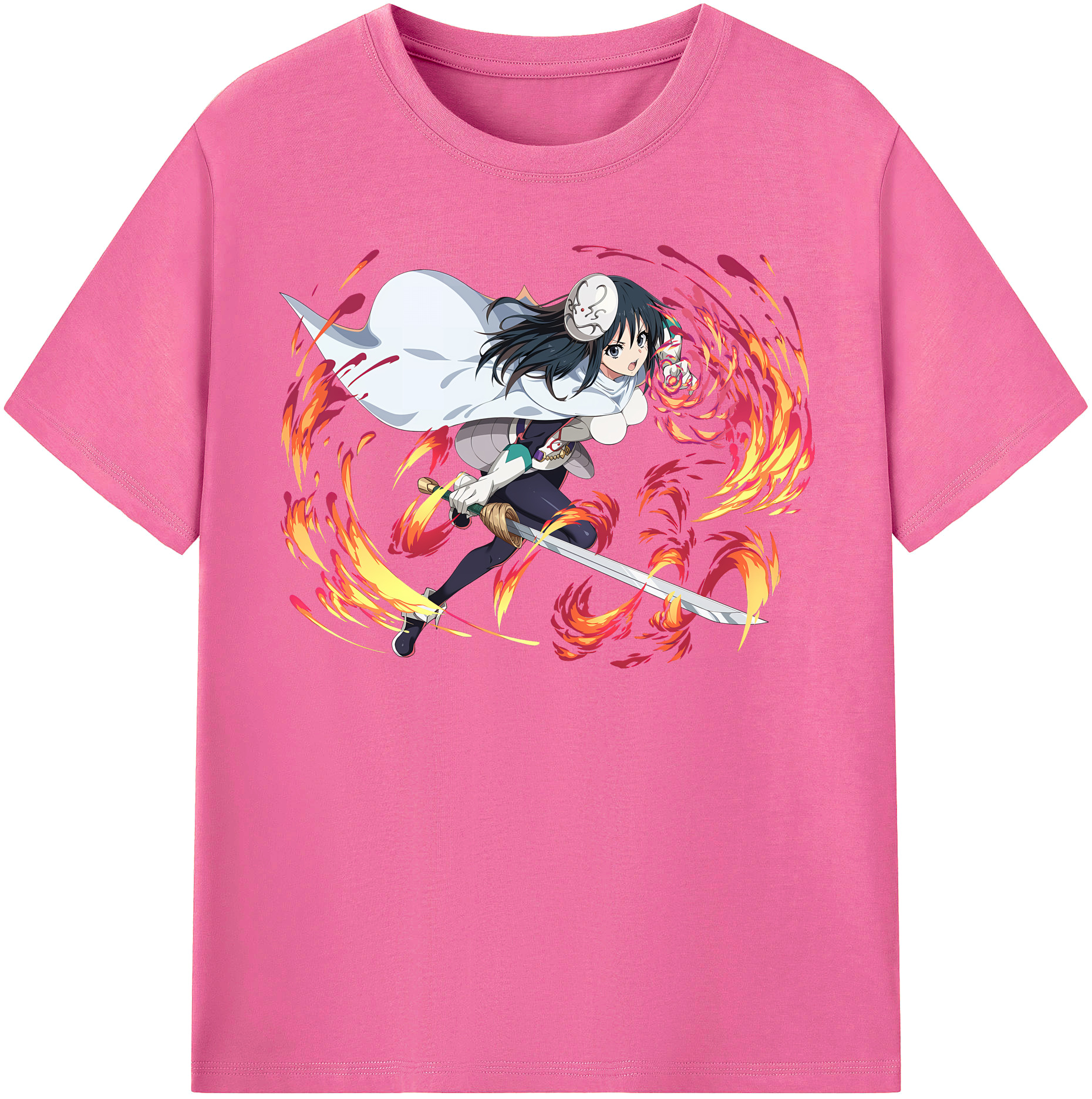 （画像用） 転スラ Regarding Reincarnated to Slime レディースカジュアルプリントTシャツ（綿100％）